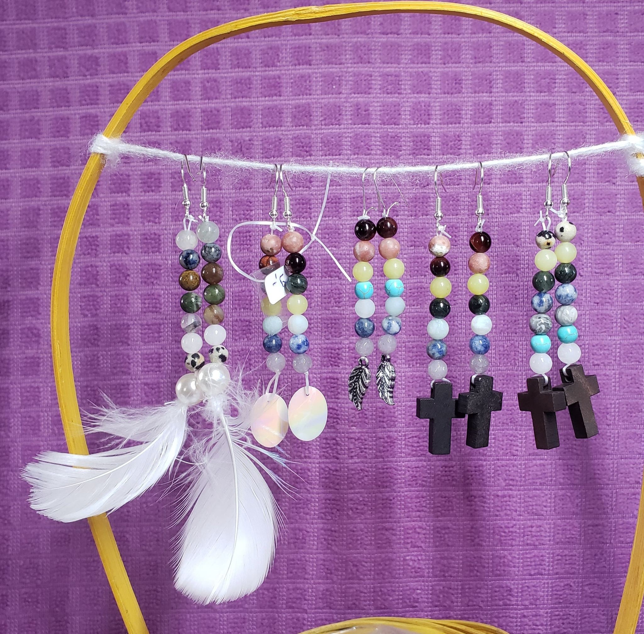 Boucles d oreilles 7 chakras